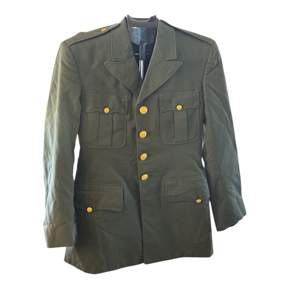 US Army Military Coat Jacket Men's 41 Regular Green Class A Dress Uniform